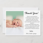 Hand-Painted Capricorn Birthday Thank You サンキューカード (裏面)