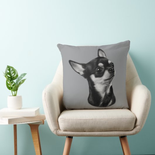 Hand-painted Chihuahua クッション (椅子)