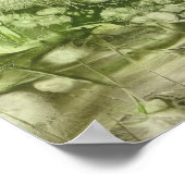 Hand Painted Dandelion Field and Blue Sky ポスター (角)