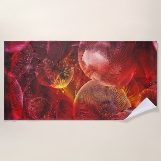 Hand Painted Deep Space Fantasy Painting ビーチタオル (正面)