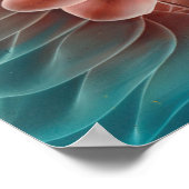 Hand Painted Floral Fantasy Art ポスター (角)