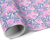 Hand Painted Floral Pattern Wrapping Paper Roll ラッピングペーパー (ロールコーナー)