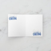 Hand Painted Flower Cobalt  Jar Bottle  カード (内部)