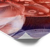 Hand Painted Gouache Floral Abstract ポスター (角)