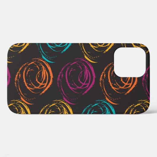 Hand painted grange texture. Ink geometric element Case-Mate iPhoneケース (裏面 (横))