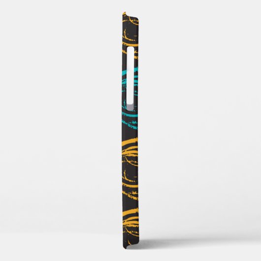 Hand painted grange texture. Ink geometric element Case-Mate iPhoneケース (裏面 / 左)