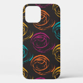 Hand painted grange texture. Ink geometric element Case-Mate iPhoneケース (裏面)