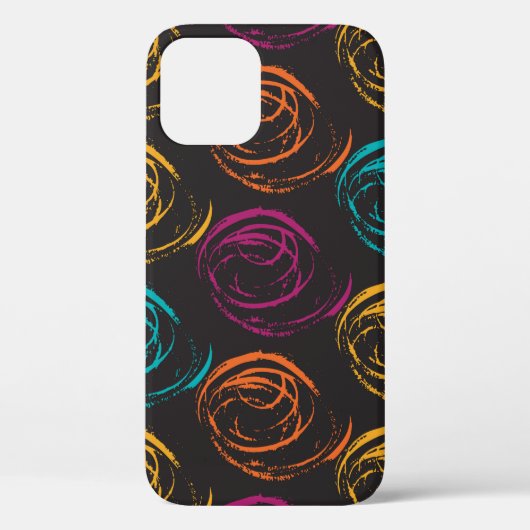 Hand painted grange texture. Ink geometric element Case-Mate iPhoneケース (裏面)