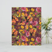 Hand-Painted Ink Florals Paper Sheet (スタンド正面)