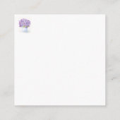 Hand-painted Loose Watercolor Lavender THANK YOU エンクロージャーカード (裏面)