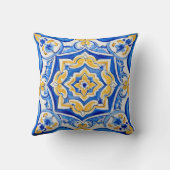 Hand-Painted Majolica Pattern クッション (裏面)