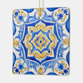 Hand-Painted Majolica Pattern セラミックオーナメント (左)