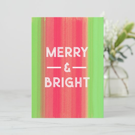 Hand Painted Merry and Bright シーズンカード (スタンド正面)