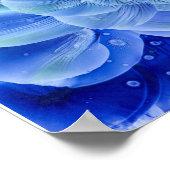 Hand Painted Pastel Floral Abstract in Gouache ポスター (角)