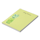 Hand-Painted Pineapple Green Grocery List       ノートパッド (回転)