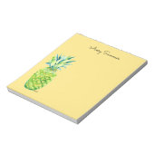 Hand-Painted Pineapple Yellow Grocery List       ノートパッド (回転)