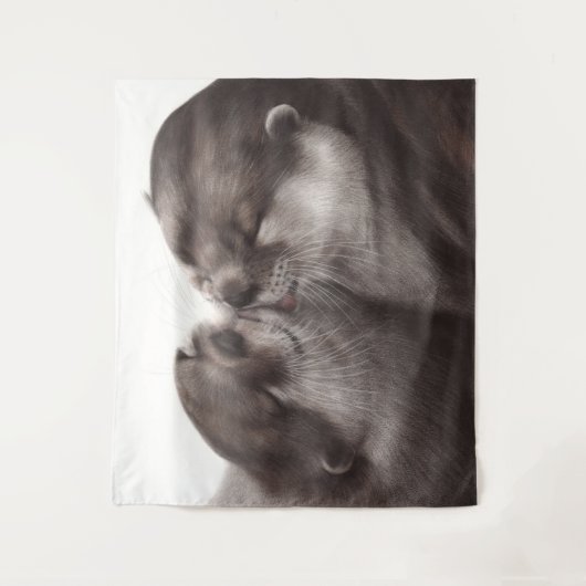 Hand Painted Realistic Wildlife Artwork タペストリー (正面)