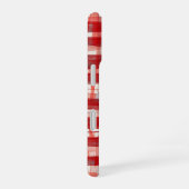 Hand-Painted Red Plaid Phone Case iPhone 16ケース (右側面)