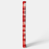 Hand-Painted Red Plaid Phone Case Samsung Galaxyケース (左側面)