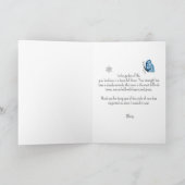 Hand Painted Rose & Tulips Thank You Card シーズンカード (内部)