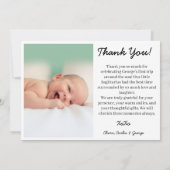 Hand-Painted Sagittarius Birthday Thank You サンキューカード (裏面)