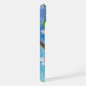 Hand Painted Trendy Watercolour Cherry Blossoms iPhoneケース (右側面)