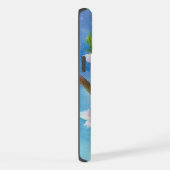 Hand Painted Trendy Watercolour Cherry Blossoms iPhoneケース (右側面)