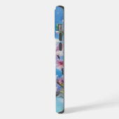 Hand Painted Trendy Watercolour Cherry Blossoms iPhoneケース (左側面)