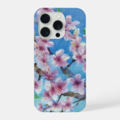 Hand Painted Trendy Watercolour Cherry Blossoms iPhoneケース (裏面)
