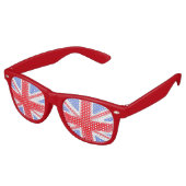 Hand Painted Union Jack British Flag Britannia  レトロサングラス (アングル)