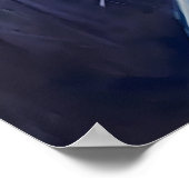 Hand Painted Wild Cat Portrait ポスター (角)