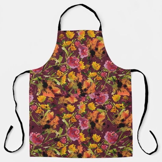 Hand-Painted with Inks All-Over Print Apron エプロン (正面)