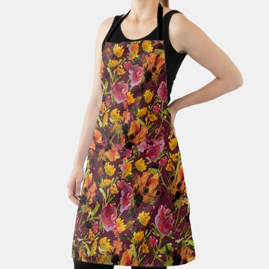 Hand-Painted with Inks All-Over Print Apron エプロン (インサイチュ)
