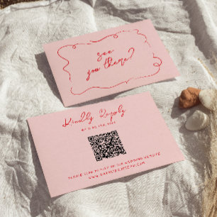 Hand-QR書コーカラフルドのおもしろいモダン結婚の 出欠カード