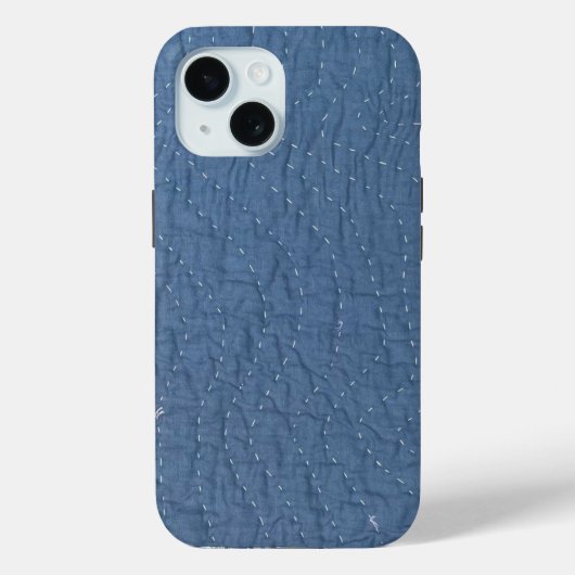 Hand-quilted stitched phone case Case-Mate iPhoneケース (裏面)