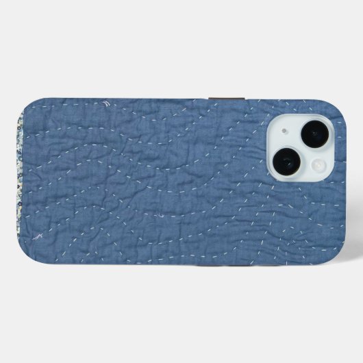 Hand-quilted stitched phone case Case-Mate iPhoneケース (裏面 (横))