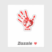 Hand Red Mmiw   シール (シート)