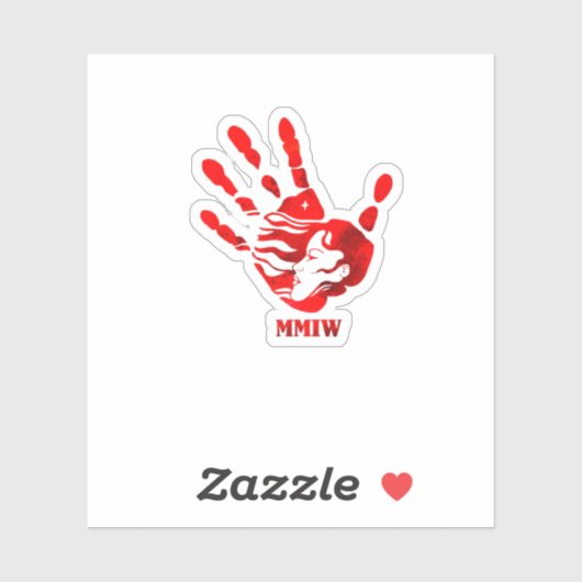 Hand Red Mmiw   シール (シート)