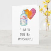 Hand Sanitizerより愛してる カード (黄色い花)