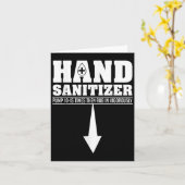 Hand Sanitizer Funny Sarcastic Adult Humor Dirty J カード (黄色い花)