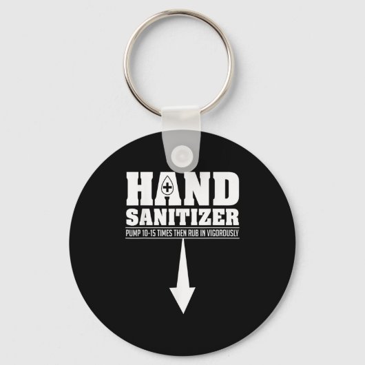 Hand Sanitizer Funny Sarcastic Adult Humor Dirty J キーホルダー (正面)