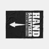Hand Sanitizer Funny Sarcastic Adult Humor Dirty J フリースブランケット (正面(横))