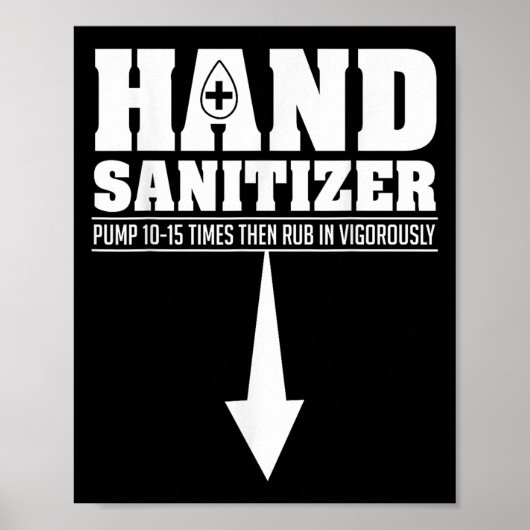 Hand Sanitizer Funny Sarcastic Adult Humor Dirty J ポスター (正面)