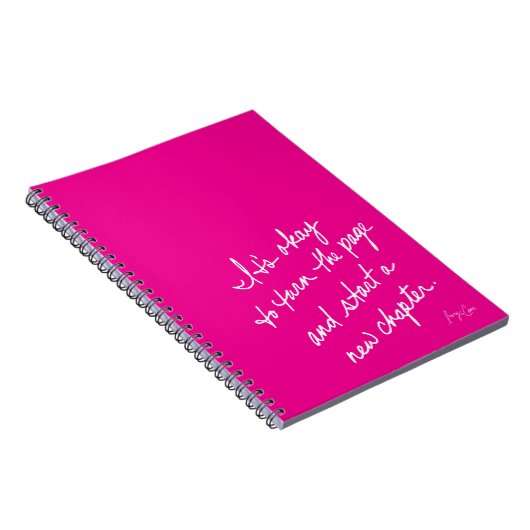 Hand-Scripted Start a New Chapter Spiritual ノートブック (右側)