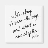 Hand-Scripted Start A New Chapter Spiritual マグネット (正面)