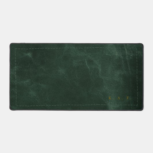 Hand-Stitched Style Forest Green Scholar Mug デスクマット (正面)