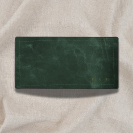 Hand-Stitched Style Forest Green Scholar Mug デスクマット