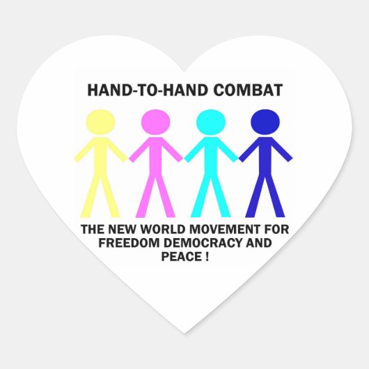 HAND-T0-HAND COMBAT... ハートシール (正面)
