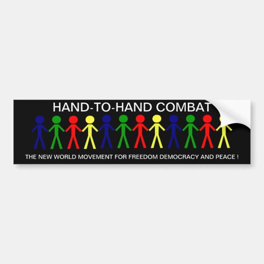 HAND-T0-HAND COMBAT... バンパーステッカー (正面)