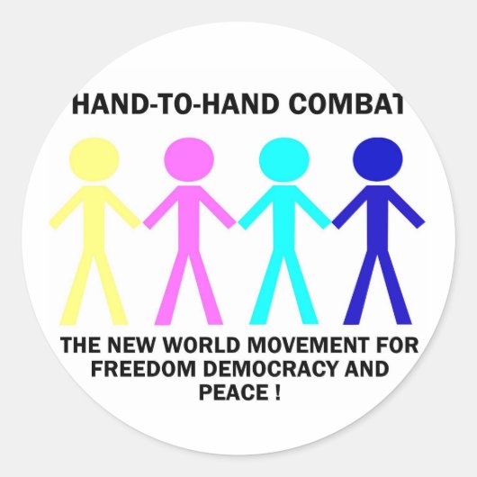 HAND-T0-HAND COMBAT... ラウンドシール (正面)